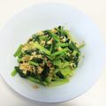 海石榴（つばき）'s cooksnap of when they made 小松菜と玉子のオイスターソース炒め.