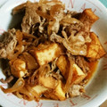 Yuzuksc's cooksnap of when they made 厚揚げと豚肉の節約しょうが焼き.