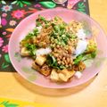 komutatata's cooksnap of when they made 農園レシピ・お揚げの梅納豆サラダ♪.