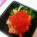 ぱにぱる's cooksnap of when they made おつまみにサーモンのたたき☆いくらのせ.