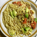 ethnic0229's cooksnap of when they made 納豆・トマト・アボカドの和風スパゲティ.