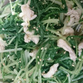 miyarobo's cooksnap of when they made 簡単!!水菜と鶏皮のごまポン和え.