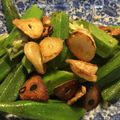 赤玉ねぎ's cooksnap of when they made オクラのペペロンチーノ炒め。.