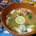 もりあん農園's cooksnap of when they made ほうれん草と☆白ネギのお味噌汁.