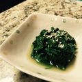 hichtakk's cooksnap of when they made レンジで簡単！ほうれん草のナムル.