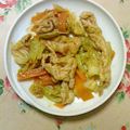 猫田まり's cooksnap of when they made カレー味 豚と野菜の炒め物.