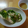 kotorier's cooksnap of when they made ささみとクリームチーズの生春巻.