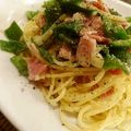 Tonkichi☆'s cooksnap of when they made ピーマンとチーズのだし醤油スパゲティー.
