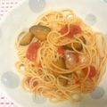 リラックマ君ママ♡'s cooksnap of when they made ズボラさんの簡単トマト茄子パスタ♪.