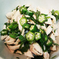 mahmican's cooksnap of when they made 簡単★オクラとささみの柚子胡椒ポン酢和え.