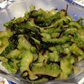 ストンラスキン's cooksnap of when they made 苦うま～！ ゴーヤーの塩昆布和え.