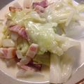 晴美さん's cooksnap of when they made 超簡単！キャベツとベーコンのクリーム煮.