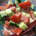 mantacarp's cooksnap of when they made 超簡単！トマトときゅうりのキューブサラダ.