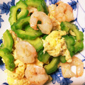 cklax48's cooksnap of when they made 簡単☆えびとゴーヤのたまご炒め.