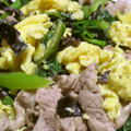 Rick_t's cooksnap of when they made 簡単！ツルムラサキと木耳と豚肉と卵炒め.