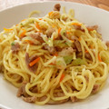 くぅぽん☆'s cooksnap of when they made ママとぼくの簡単ランチ☻塩焼きそば.