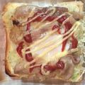 はまちょん☆'s cooksnap of when they made 一枚で満足、お好みトースト.