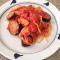 イリマメ's cooksnap of when they made 夏野菜のトマトソースパスタ.