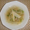 kitizoukun's cooksnap of when they made 【低糖質な食事】たけのこともやしのスープ.