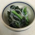 la_breeze's cooksnap of when they made わかめと菜の花と乾燥糸こんにゃくのナムル.