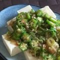 みがつくひと's cooksnap of when they made 豆腐に♪ご飯に♪オクラと茗荷の麺つゆ和え.