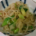 マキロン１'s cooksnap of when they made ネギとしらたきのガーリック炒め♪.