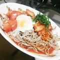 ☆環音☆'s cooksnap of when they made キムチとトマトの冷やし蕎麦.