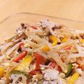 sarari's cooksnap of when they made 簡単☆もやしと豚肉のポン酢炒め.