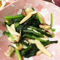 saonyaaan's cooksnap of when they made 簡単おつまみ♪エリンギと小松菜の中華炒め.