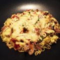 aspupu's cooksnap of when they made チーズとろっ☆焼きそばピザ.