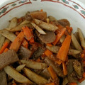 kumicyoo's cooksnap of when they made ごぼうとこんにゃくのそぼろ煮.