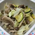 saots's cooksnap of when they made 時短！ズッキーニと豚肉さっぱりポン酢炒め.