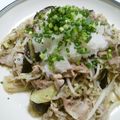 Tyndall's cooksnap of when they made ナスと豚肉のおろしポン酢がけ.