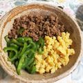 クルクルぴょこりん's cooksnap of when they made ふわふわ玉子が美味しい、とりそぼろご飯♪.