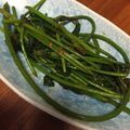 ubugirl's cooksnap of when they made さつま芋の葉の食べるラー油炒め.