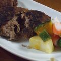 mocomoku's cooksnap of when they made バジル入りハンバーグ.