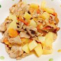 くうもん's cooksnap of when they made 超簡単！お肉とトマト、チーズの炒め物.