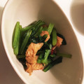 ru3e's cooksnap of when they made かつお節香る♪小松菜と油あげの炒め煮.