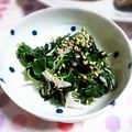 ＴＯＭＯＷＡＴ's cooksnap of when they made 簡単☆モロヘイヤとしらすのポン酢和え.
