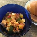 リトロワ's cooksnap of when they made 厚揚げとズッキーニのトマト丼.