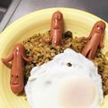 ハナフサまん's cooksnap of when they made 可愛い♡あっかんべー！舌出しソーセー人.