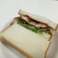 papikun's cooksnap of when they made ＊お弁当に＊チキンカツサンド＊.