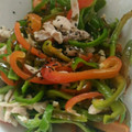 ともこがとまと's cooksnap of when they made 旨い！簡単！蒸し鶏とピーマンの塩こぶ和え.