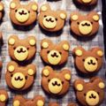 チュッピー's cooksnap of when they made 可愛い♪リラックマ風チョコサンドクッキー.