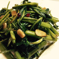 ゆかちゃん♡'s cooksnap of when they made 空芯菜の簡単オイスター炒め.