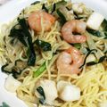クックW6LJCB☆'s cooksnap of when they made ニラもやし塩焼きそば.