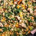 あいゆうが's cooksnap of when they made 簡単！美味しい！小松菜の挽き肉そぼろ餡.