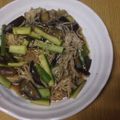 あじさい。's cooksnap of when they made 茄子と胡瓜とエノキのピリ辛オイスター炒め.