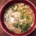 jumoru's cooksnap of when they made 簡単早い！水菜と卵の中華スープ朝食にも♪.