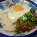 tamotan∞'s cooksnap of when they made ネバネバ~納豆カレー目玉焼き添え.